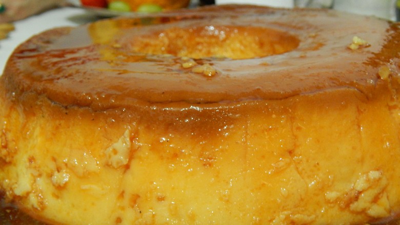 Pudim de panetone e leite condensado